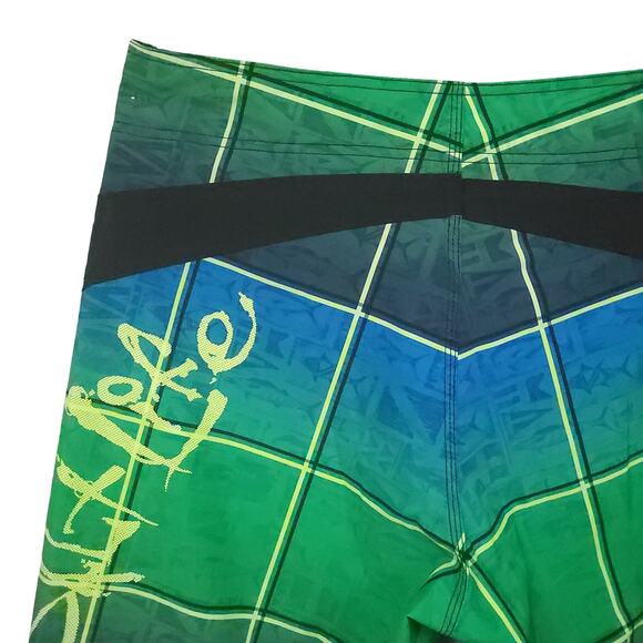 Salt Life Men's Vapor Stretch Board Shorts Size 36 SLX-QD Green Summer Beachy - Picture 9 of 13
